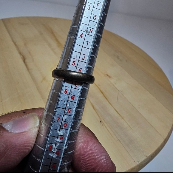 Vintage Sterling Silver 925 Oval Malachite Stone Ring Size 5.5-6 Weighs 10 Grams - Picture 9 of 10